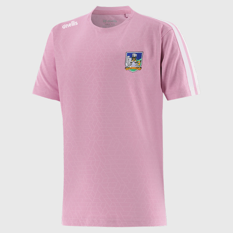 O'Neills Limerick GAA Hydra 060 T-Shirt Girl's (Pink)