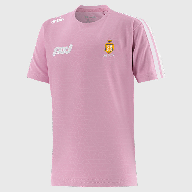 O'Neills Clare GAA Hydra 060 T-Shirt Girl's (Pink)