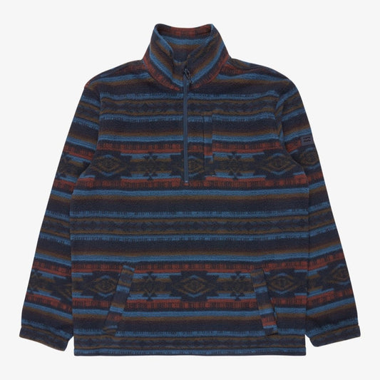 Billabong Boundary Half Zip Mock Fleece Men's (Dark Navy)