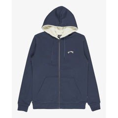 Billabong Arch Sherpa Full Zip Fleece Hoodie Men's (Ombre Blue)