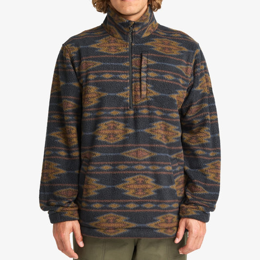 Billabong Boundary Half Zip Mock Neck Men's (Black 1)