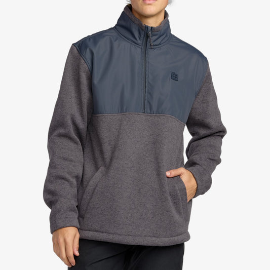 Billabong Boundary Half Zip Mock Neck Men's (Dark Purple)