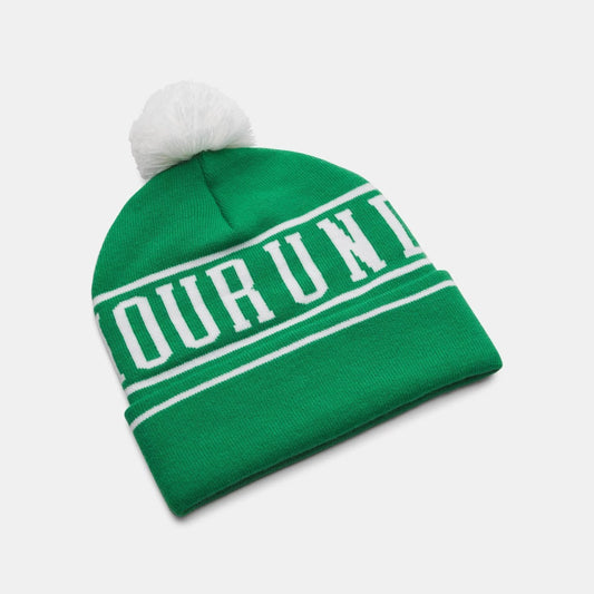 Under Armour Halftime Pom Beanie Men's (Green White 305)