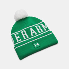 Under Armour Halftime Pom Beanie Men's (Green White 305)