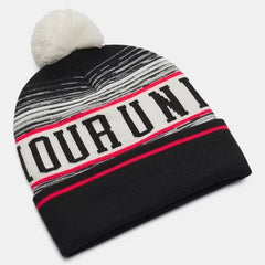 Under Armour Halftime Pom Beanie Men's (Stone Racer Red Black 279)