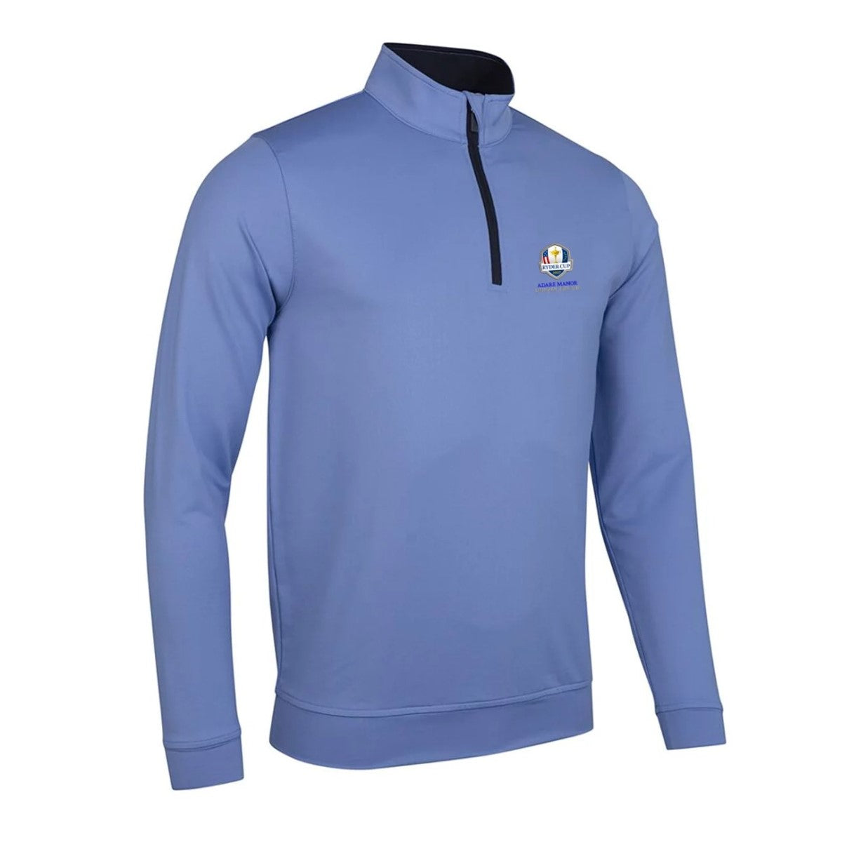 Glenmuir Ryder Cup Wick Half Zip Top Men's (Light Blue Navy)