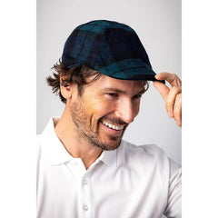 Glenmuir Ryder Cup Leith Cap Men's (Tartan Navy Green)