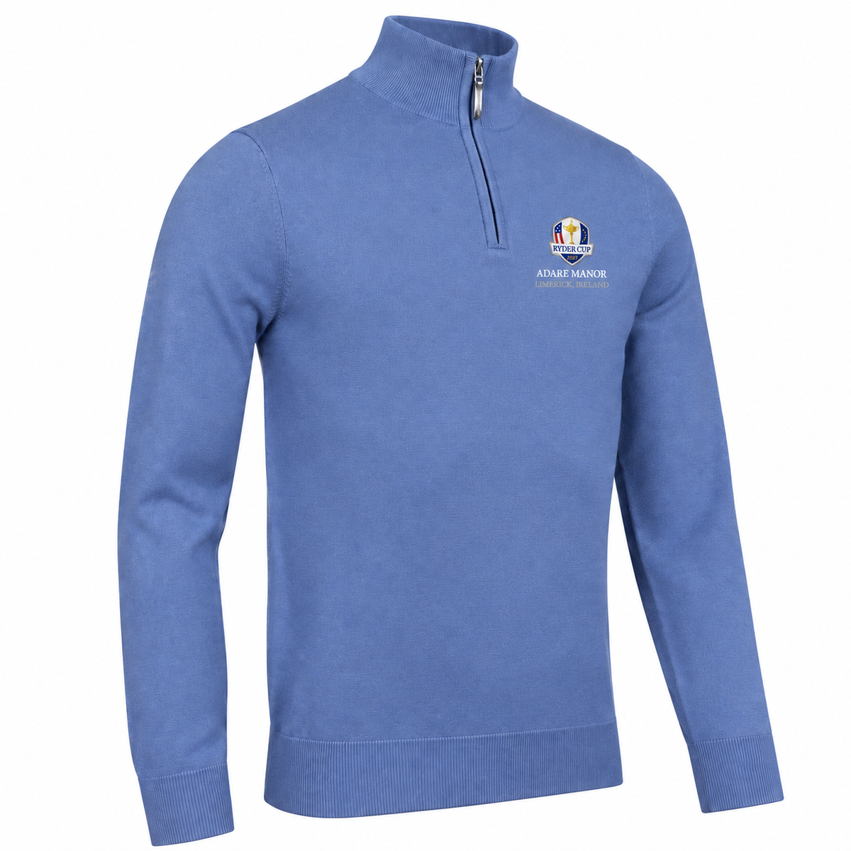 Glenmuir Ryder Cup Devon Half Zip Top Men's (Light Blue)