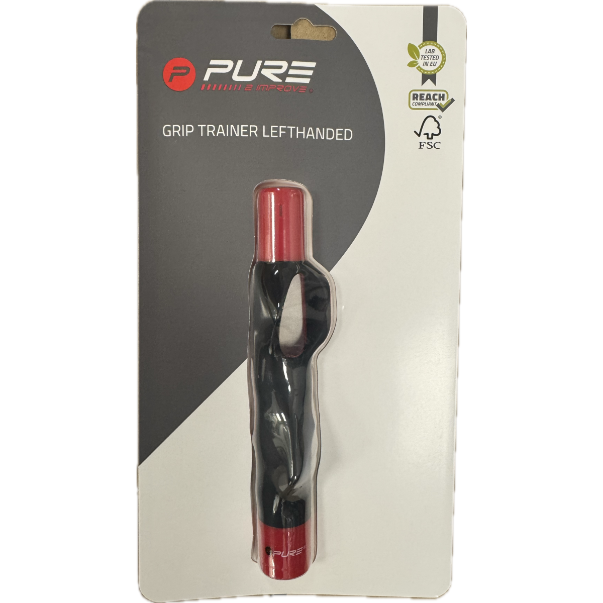 Pure2Improve Golf Grip Trainer Left Handed (Black Red)