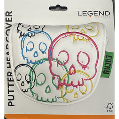 Legend Mallet Putter Lucky Headcover (White)