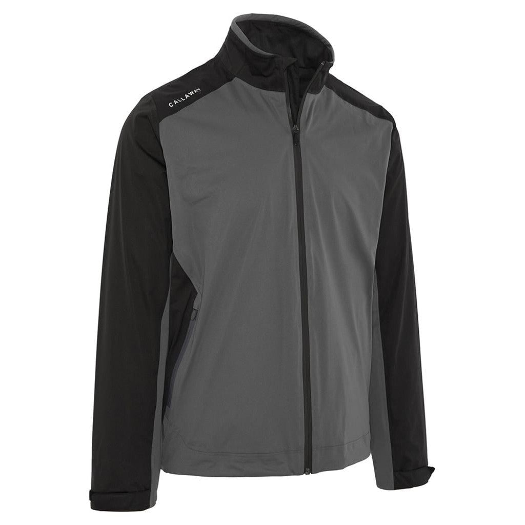 Callaway Stormlite II Rain Jacket Men's (Caviar Black Grey 002)