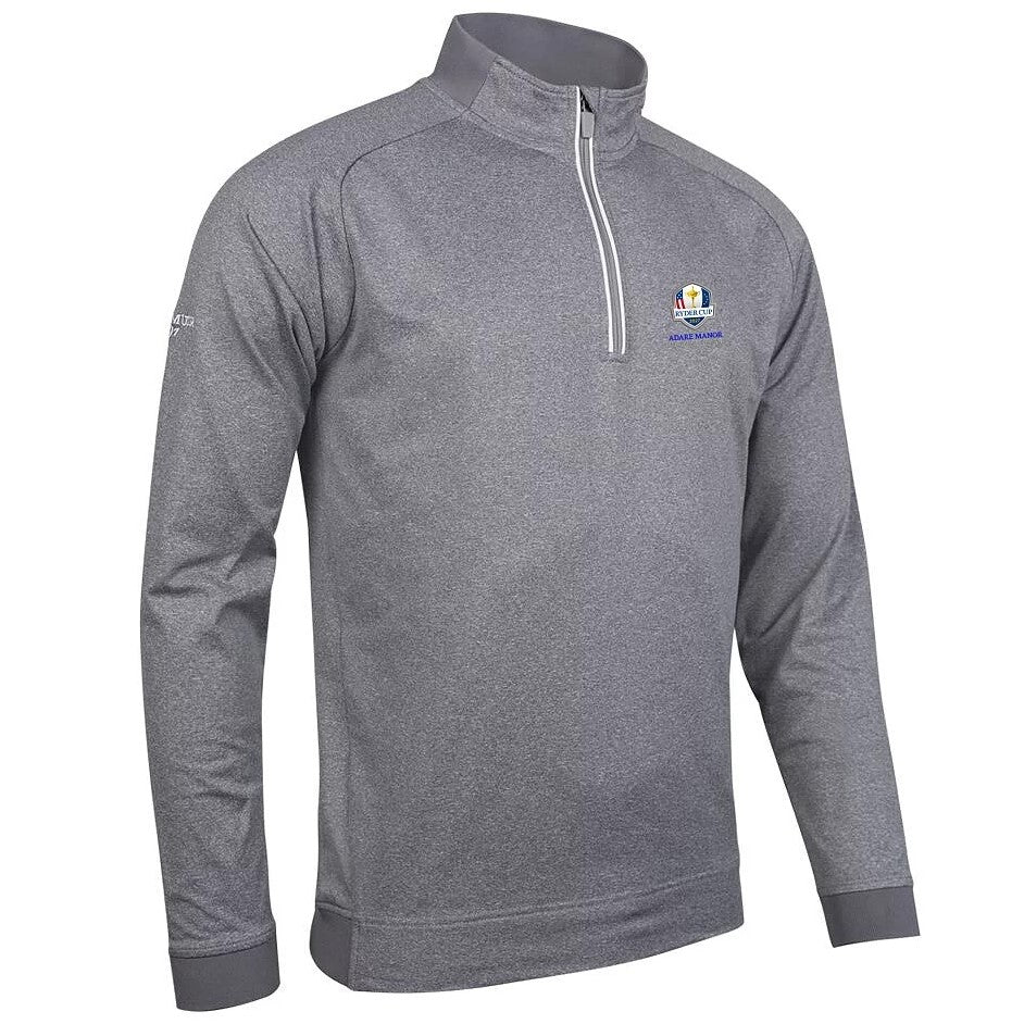 Glenmuir Ryder Cup 2027 Esk Half Zip Top Men's (Light Grey Marl White)