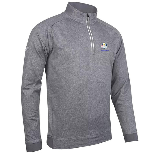 Glenmuir Ryder Cup 2027 Esk Half Zip Top Men's (Light Grey Marl White)