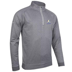 Glenmuir Ryder Cup 2027 Esk Half Zip Top Men's (Light Grey Marl White)