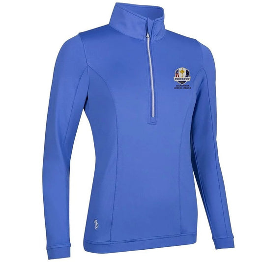Glenmuir Ryder Cup 2027 Carina Half Zip Top Women's (Tahiti Blue)