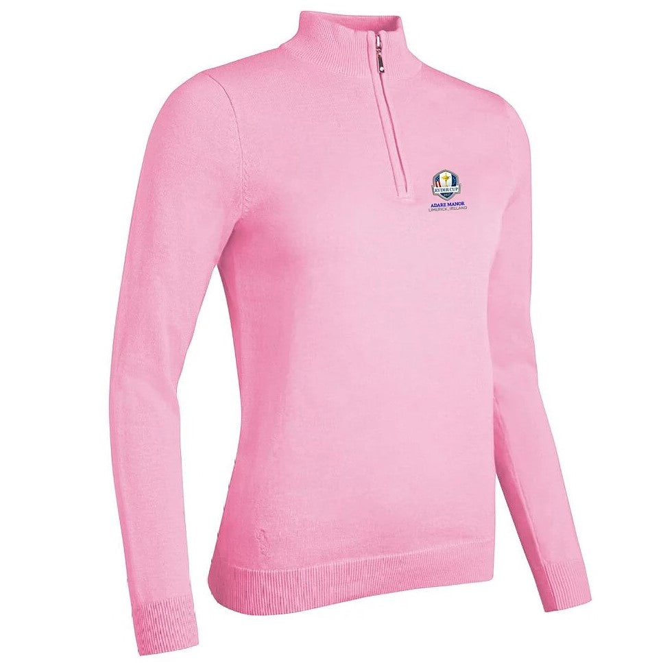 Glenmuir Ryder Cup 2027 Ava Half Zip Top Women's (Candy Pink)