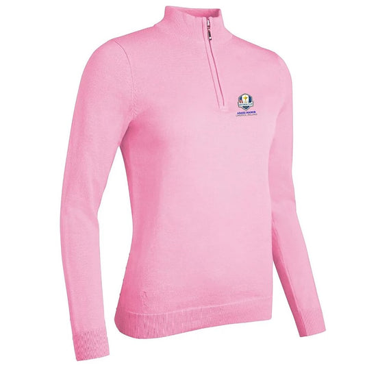 Glenmuir Ryder Cup 2027 Ava Half Zip Top Women's (Candy Pink)