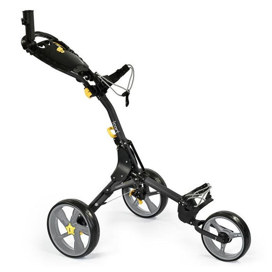 iCart Compact Evo 3 Wheel Golf Push Cart (Black Grey)
