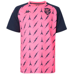 Kappa Stade Francais Pre Match Jersey Men's (Pink Navy)