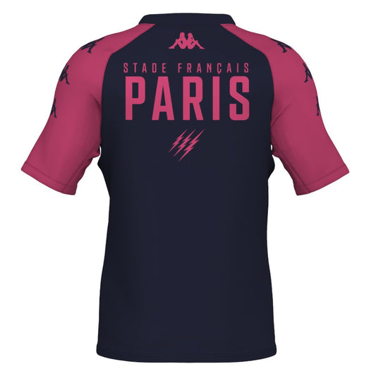 Kappa Stade Francais Training T-Shirt Men's (Navy Pink)