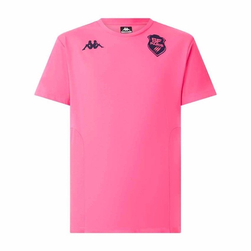 Kappa Stade Francais Paris T-Shirt Men's (Pink Navy)