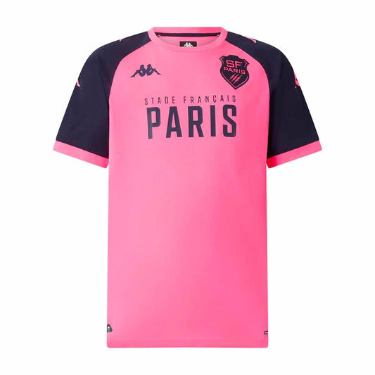 Kappa Stade Francais Training T-Shirt Men's (Pink Navy)