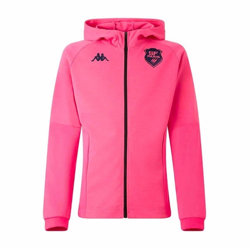 Kappa Stade Francais Full Zip Hoodie Men's (Pink)