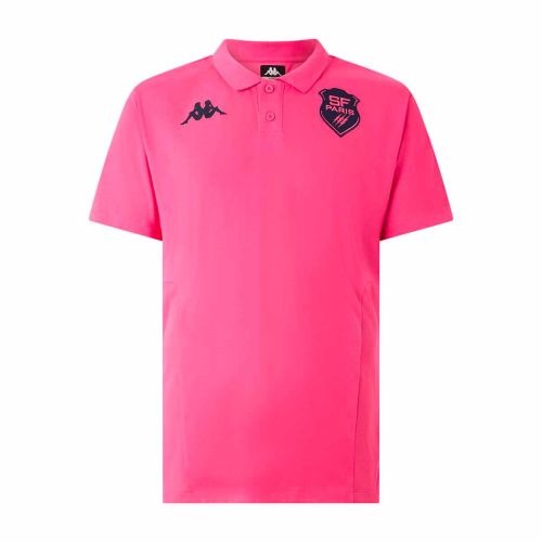 Kappa Stade Francais Polo Shirt Men's (Pink)