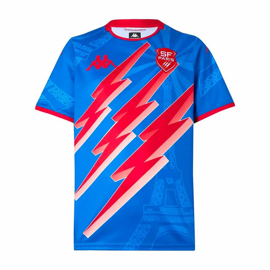Kappa Stade Francais Away Jersey Men's (Blue Red)