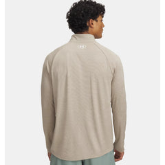 Under Armour Tech Textured Half Zip Top Men's (Khaki White 299)