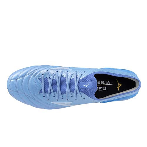 Mizuno Morelia Neo IV Elite Soft Ground Rugby Boots Men's (Celeste Blue)
