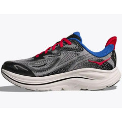 Hoka Clifton 10 Running Shoes Kid's (Foggy Grey Black)
