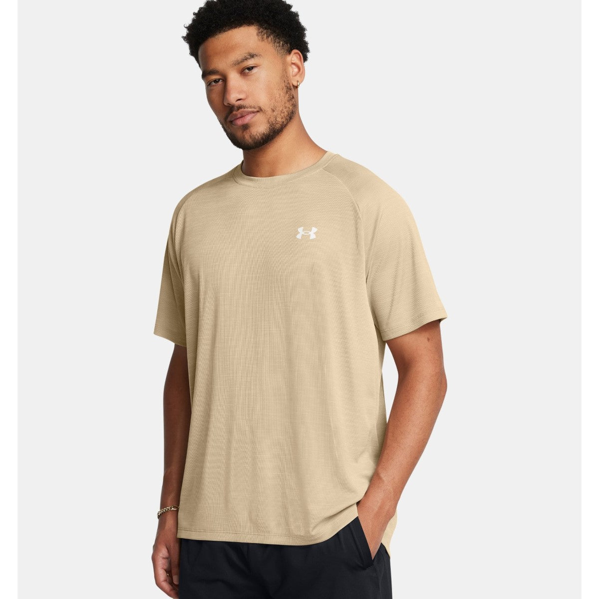 Under Armour Tech Textured T-Shirt Men's (City Khaki 300)
