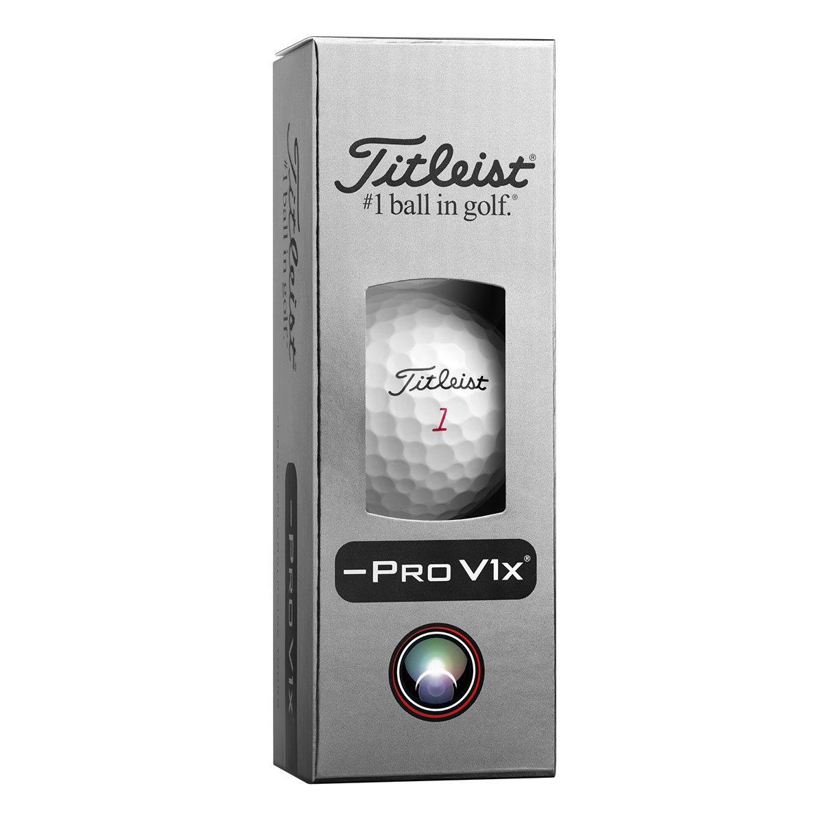 Titleist Pro V1x Left Dash Golf Balls x3