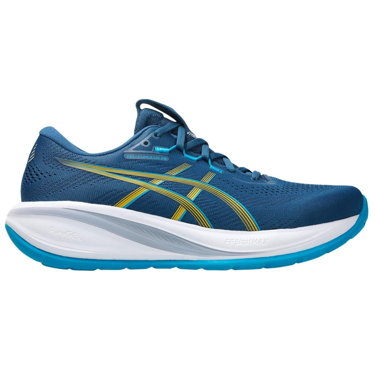 Asics Gel Cumulus 28 Running Shoes Men's (Twilight Blue Yamabuki 403)