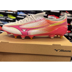 Mizuno Alpha III Elite Mix Football Boots Men's (White Fuschia Pink)