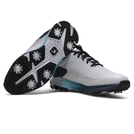 Footjoy Tour Rival Golf Shoes Men's (White Navvy Blue)