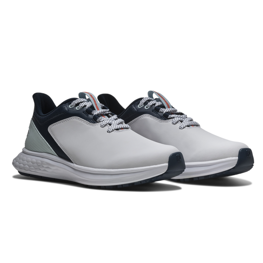 Footjoy Pulse Golf Shoes Women's Wide (White Navy Blue)