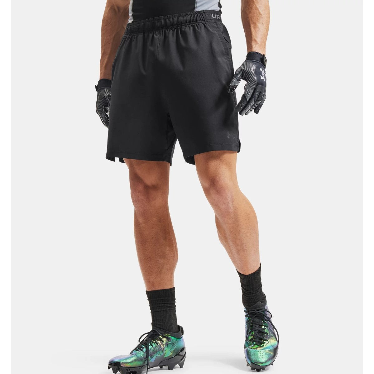 Under Armour Vanish Woven 6 Inch Graphic Shorts Men's (Black Castlerock 001)