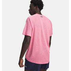 Under Armour Tech Textured T-Shirt Men's (Prime Pink Black 648)