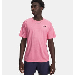 Under Armour Tech Textured T-Shirt Men's (Prime Pink Black 648)