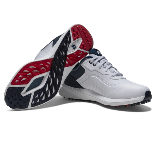 Footjoy Pro SL Spikeless 26 Golf Shoes Men's (White Navy Red)