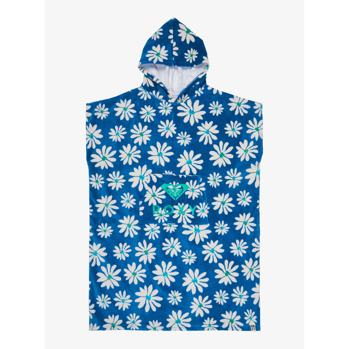 Roxy Stay Magical Printed Poncho Towel Women's (Blue White XBBK)