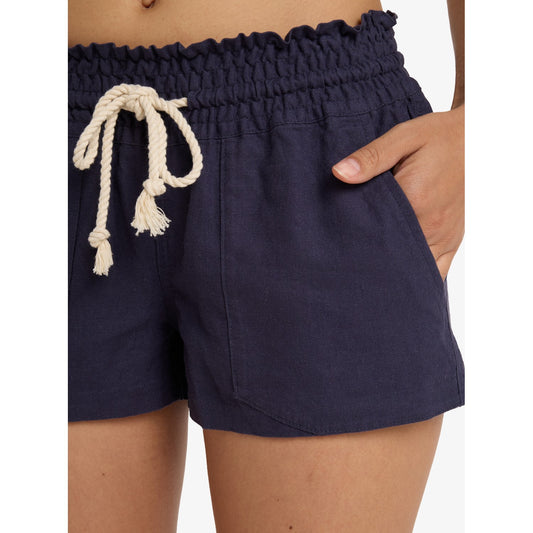 Roxy Oceanside Pull on Beachy Shorts Women's (Mood Indigo BSP0)