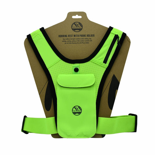 Six Peaks Running Vest with Phone Holder (Yellow)