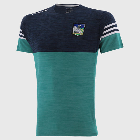 O'Neills Limerick GAA Sedona 060 T-Shirt Men's (Green Marine White)