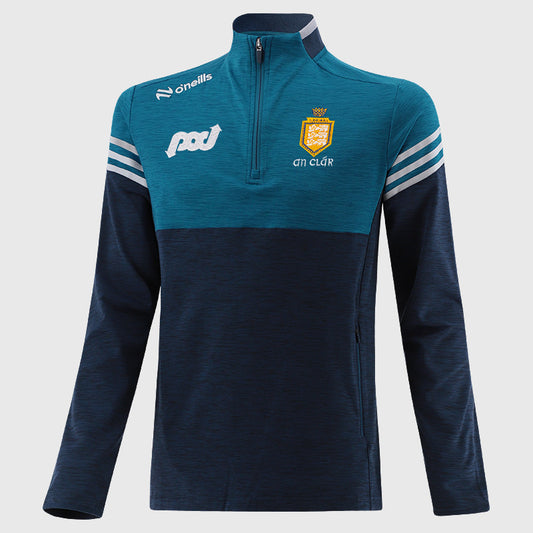 O'Neills Clare GAA Sedona 184 Half Zip Top Men's (Marine Blue Silver)