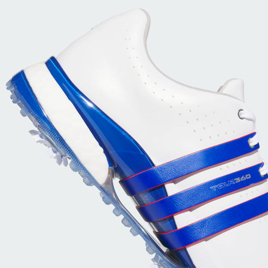 Adidas Tour360 24 Golf Shoes Men's (White Royal Blue Scarlet HQ0043)