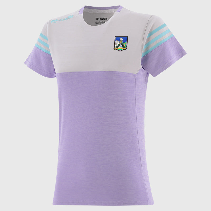 O'Neills Limerick GAA Sedona 060 T-Shirt Girls (Purple White Green)