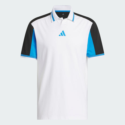 Adidas Beyond Vent Twistknit Polo Shirt Men's (White Black JYS422)